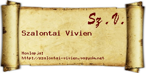 Szalontai Vivien névjegykártya